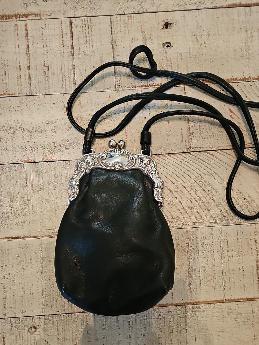 Brighton VINTAGE "One World" series mini crossbody bag